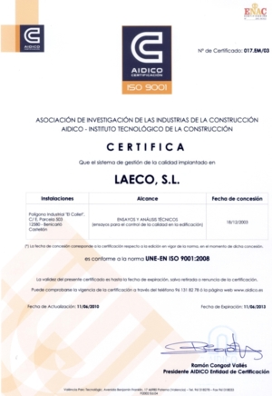 ISO 9001 AIDICO